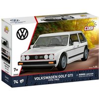 COBI 24662 - Volkswagen Golf GTI (1976-1983), weiß, Bausatz 1:35, 74 Klemmbausteine von Cobi