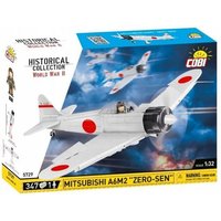 COBI 5729 - Historical Collection, WWII, Mitsubishi A6M2 Zero-Sen, Jagdflugzeug, Bausatz, 347 Teile, 1 Figur COBI 5729 - Historical Collection, WWII, Mitsubishi A6M2 Zero-Sen, Jagdflugzeug, Bausatz, 347 Teile, 1 Figur von Cobi