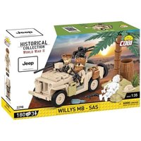 COBI Historical Collection 2298 - Willys MB-SAS, WWII, Jeep, Bausatz, 1:35, Bausatz 180 Klemmbausteine von Cobi