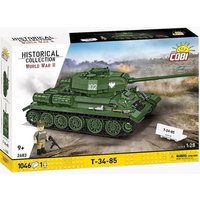 COBI Historical Collection 2683 - Panzer T-34-85 (2in1), WWII, Bausatz 1:28, 1046/1 Klemmbausteine von Cobi
