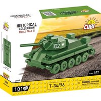 COBI Historical Collection 3088 - T-34/76 Panzer, WWII, 1:72 Bausatz, 101 Klemmbausteine von Cobi