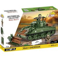 COBI Historical Collection 3126 - M4A1 Sherman, WWII, Bausatz 1:35, 663+2 Klemmbausteine COBI Historical Collection 3126 - M4A1 Sherman, WWII, Bausatz 1:35, 663+2 Klemmbausteine von Cobi