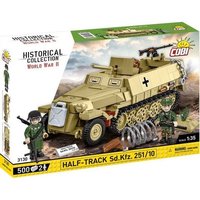 COBI Historical Collection 3130 - Half-Track Sd.Kfz. 251/10, WWII, Panzer, Maßstab 1:35, Bausatz, 500 Teile+2 Figuren COBI Historical Collection 3130 - Half-Track Sd.Kfz. 251/10, WWII, Panzer, Maßstab 1:35, Bausatz, 500 Teile+2 Figuren von Cobi