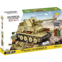 COBI Historical Collection 3131 - Sd.Kfz.139 Marder III, Jagdpanzer, WWII, Maßstab 1:35, Bausatz, 486 Klemmbausteine, 2 Figuren COBI Historical Collection 3131 - Sd.Kfz.139 Marder III, Jagdpanzer, WWII, Maßstab 1:35, Bausatz, 486 Klemmbausteine, 2 Figuren von Cobi