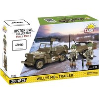 COBI Historical Collection 3132 - Willys MB & Trailer, Jeep, WWII, Bausatz 1:35, 200+2 Klemmbausteine COBI Historical Collection 3132 - Willys MB & Trailer, Jeep, WWII, Bausatz 1:35, 200+2 Klemmbausteine von Cobi