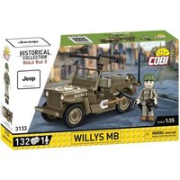 COBI Historical Collection 3133 - Willys MB, Jeep, WWII, Maßstab 1:35, Bausatz, 132 Teile, 1 Figur COBI Historical Collection 3133 - Willys MB, Jeep, WWII, Maßstab 1:35, Bausatz, 132 Teile, 1 Figur von Cobi