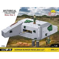 COBI Historical Collection 3136 - German Bunker Regelbau 667, WWII, Bausatz 1:35, 642 Klemmbausteine, 2 Figuren COBI Historical Collection 3136 - German Bunker Regelbau 667, WWII, Bausatz 1:35, 642 Klemmbausteine, 2 Figuren von Cobi