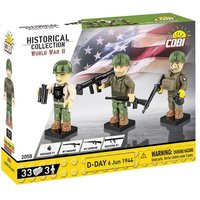 Cobi Historical Collection 2058 - D-Day 6 Jun 1944, 33 Klemmbausteine, 3er Set Spielfiguren von Cobi