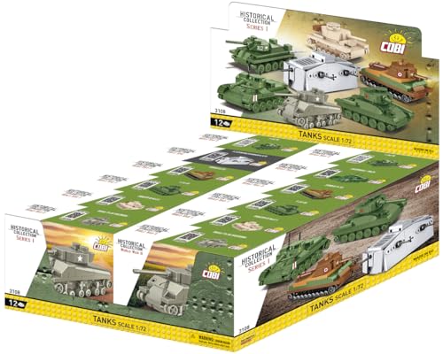 CDU 12 pcs Tanks Scale 1:72 von COBI