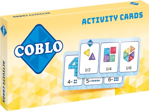 Coblo Aktivitätskarten - 74 Bildungsaufgaben - Geschenk 3 Jahre - Montessori-Spielzeug - Montessori-inspiriertes - Fördert Kreativität & Lernfähigkeiten - STEAM-Bildung - Spielzeug Ab 3 Jahren von Coblo