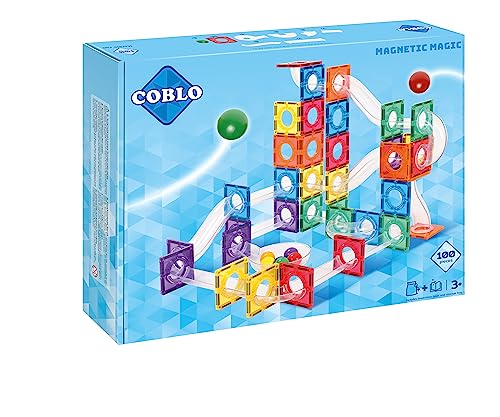 Coblo Classic Kugelbahn 100-teilig - Magnetische Murmelbahn - Kreatives Konstruktionsspielzeug - Ideal für Kinder von 3 bis 12 Jahren Coblo Classic Kugelbahn 100-teilig - Magnetische Murmelbahn - Kreatives Konstruktionsspielzeug - Ideal für Kinder von 3 bis 12 Jahren von Coblo