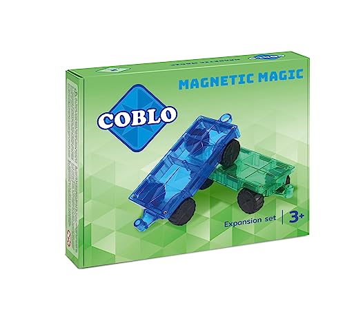 Coblo Extensions - Magnetische Autofahrwerkserweiterung für Bauklötze - Lernspielzeug - Kreativität & Fantasie - Geschenkidee - 2 STK. von Coblo