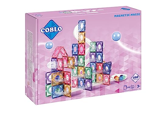 Coblo Pastel Kugelbahn 100-teilig - Magnetische Marmorbahn - Kreatives Konstruktionsspielzeug - Ideal für Kinder von 3 bis 12 Jahren Coblo Pastel Kugelbahn 100-teilig - Magnetische Marmorbahn - Kreatives Konstruktionsspielzeug - Ideal für Kinder von 3 bis 12 Jahren von Coblo