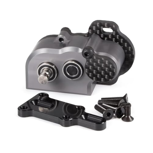 48Pitch Kleingetriebe, bearbeitetes ultraleichtes Portalgetriebe mit Rutschkupplung für 1/10 LCG Chassis Cheater Rigs Capra SCX10 III AR45 Achse (Grau) von CobraCrawler