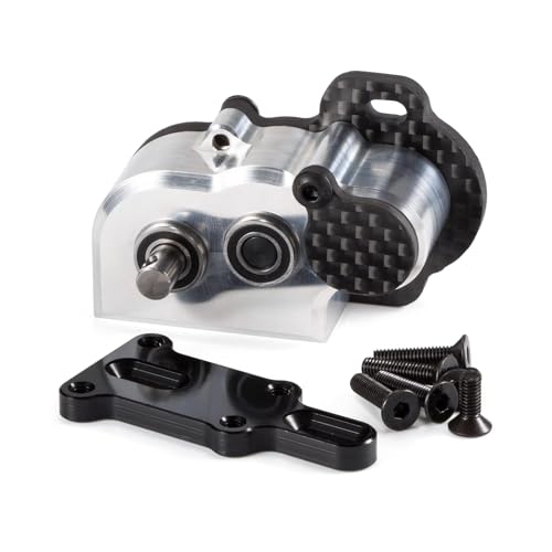 48Pitch Kleingetriebe, bearbeitetes ultraleichtes Portalgetriebe mit Rutschkupplung für 1/10 LCG Chassis Cheater Rigs Capra SCX10 III AR45 Achse (Silber) von CobraCrawler