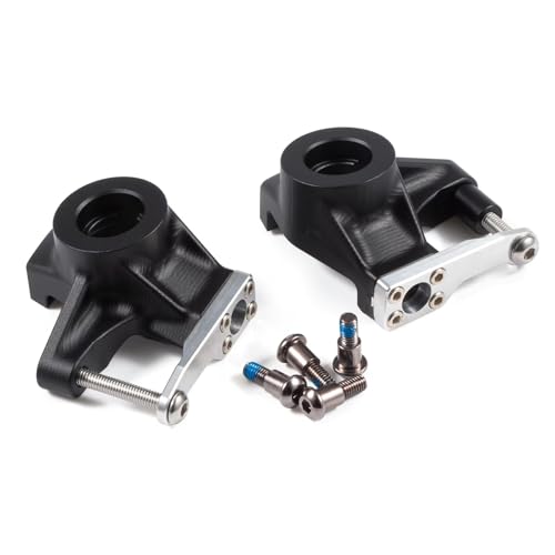 CobraCrawler Aluminium-Lenkhebel, CNC-gefräst, Klar Schwarz für Starrachse Axial SCX10 II AR44 Vanquish VS4-10 Rockjock F9 F10T D44 HD44 (Black) von CobraCrawler