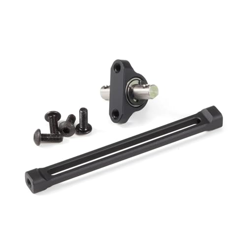 CobraCrawler Aluminium Verstellbares Trägerlager 70 mm Breite für 1/10 RC Rock Crawler 1.9/2.2 Shafty Wettbewerbsaufbauten (Schwarz) von CobraCrawler