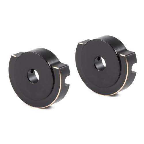 CobraCrawler CNC-gefräste Messing-Lenkhebel vorne und Achsrohr-Endkappen hinten für Vanquish H10 Optic – Schwerpunktabsenkung und Leistungssteigerung (Rear Axle Tube Cap) von CobraCrawler