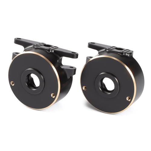 CobraCrawler CNC-gefräste Messing-Lenkhebel vorne und Achsrohr-Endkappen hinten für Vanquish H10 Optic – Schwerpunktabsenkung und Leistungssteigerung (Steering Knuckles) von CobraCrawler