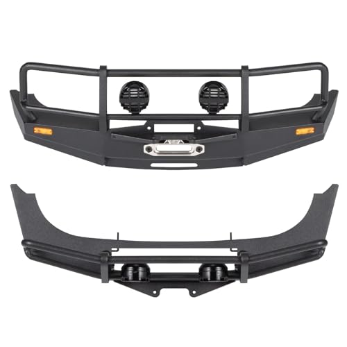 CobraCrawler Handgeschweißtes 1/10-Bullbar-Frontstoßstangen-Kit für LC80-Karosserie und RUN80-Chassis, RC-Crawler-Teile von CobraCrawler