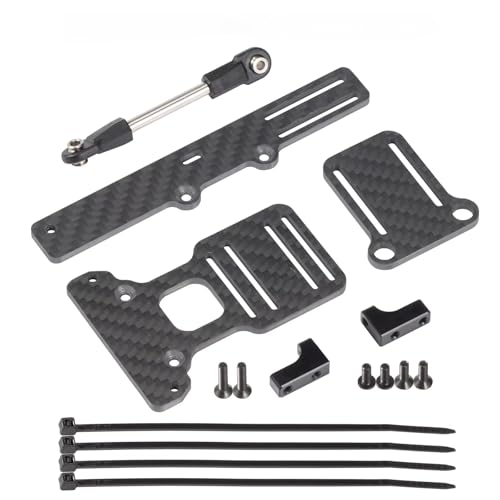 CobraCrawler T3V1 Kohlefaser LCG Chassis-Kit RC Performance Kohlefaser LCG Chassis-Kit und Link-Kit Capra Portalachse ESC Akku Servo-Platte (BOA Servo Mount) von CobraCrawler