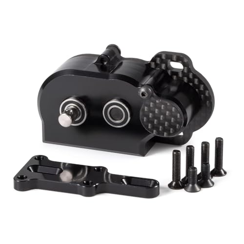LCG-Getriebe, bearbeitetes ultraleichtes LCG-Getriebe mit verschiebbarer Ausgleichsscheibe für Starrachse Axial AR44 AR45 Enduro Vanquish F9 F10 (Grau) von CobraCrawler