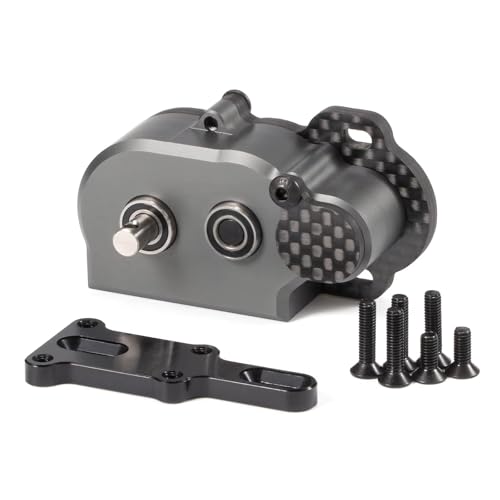 LCG-Getriebe, bearbeitetes ultraleichtes LCG-Getriebe mit verschiebbarer Ausgleichsscheibe für Starrachse Axial AR44 AR45 Enduro Vanquish F9 F10 (Graubär) von CobraCrawler