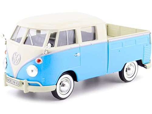 1967 Volkswagen VW Type 2 T1 Cabina Doble Pickup Azul/Blanco 1:24 Motor Max 79343 1967 Volkswagen VW Type 2 T1 Cabina Doble Pickup Azul/Blanco 1:24 Motor Max 79343 von Cochesdemetal