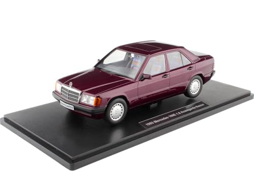 1993 Mercedes-Benz 190E 1.8 Avantgarde W201 Granat Metallic 1:18 Triple-9 1800310 von Cochesdemetal