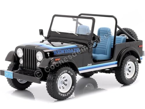 Cochesdemetal Copy of 1976 Jeep CJ-7 Renegade Rojo 1:18 MC Group 18110 von Cochesdemetal