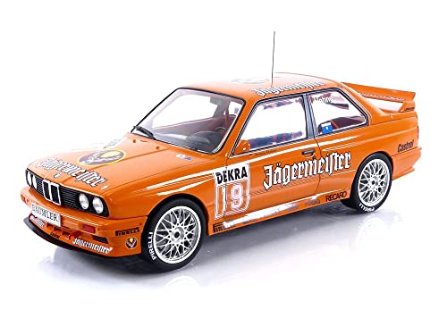 Kompatibel mit 1992 BMW M3 (E30) Jägermeister Nr. 19 Armin Hahne DTM Nürburgring 1:18 IXO Models 18RMC082A von Cochesdemetal