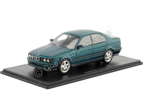 Passend für 1994 BMW M5 (E34) Grün Metallic 1:43 Neo Scale Models 49581 von Cochesdemetal