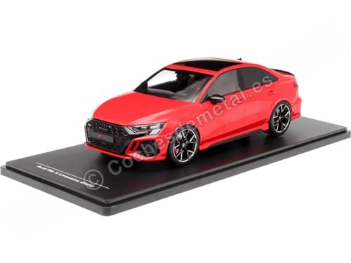Kompatibel mit Audi RS3 (8Y) Limousine Rot 1:18 IXO Modelle SPMW18002/MCG18451 von Cochesdemetal