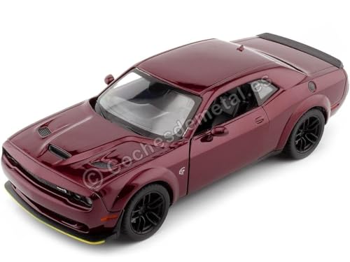 Kompatibel mit Dodge Challenger SRT Hellcat Wide Body Bordeaux 1:24 Motor MAX 79350 Kompatibel mit Dodge Challenger SRT Hellcat Wide Body Bordeaux 1:24 Motor MAX 79350 von Cochesdemetal