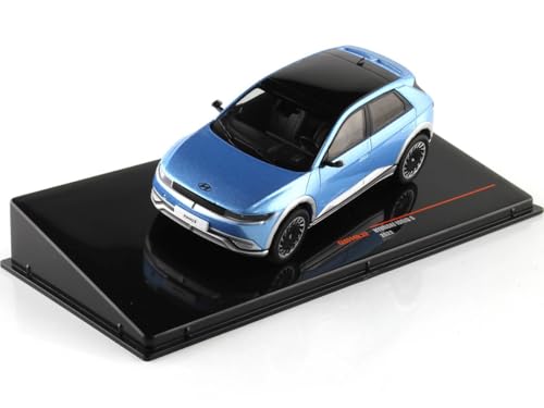 Kompatibel mit Hyundai Ioniq 5 Blau Metallic / Silber 1:43 IXO Models CLC514N.22 von Cochesdemetal