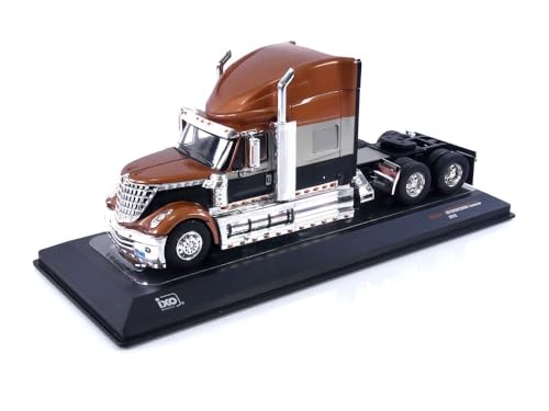 Kompatibel mit International Lonestar 3-Achsen-Traktorkopf braun/schwarz/silber 1:43 IXO Modelle TR152.22 von Ixo