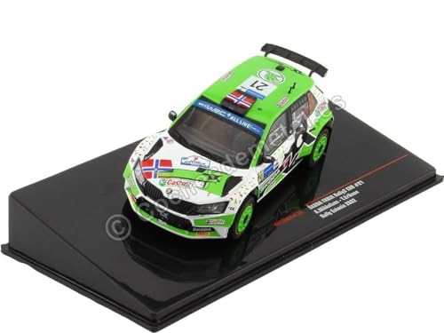 Kompatibel mit Skoda Fabia Rally2 EVO Nr. 21 Mikkelsen/Eriksen Rallye Estland 1:43 IXO Models RAM862.22 von Cochesdemetal