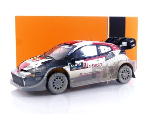 Kompatibel mit Toyota Yaris GR Rally1 Hybrid Nr. 69 Rovanpera/Halttunen Dreck Rally Safari 1:18 IXO Modelle 18RMC173B von Cochesdemetal