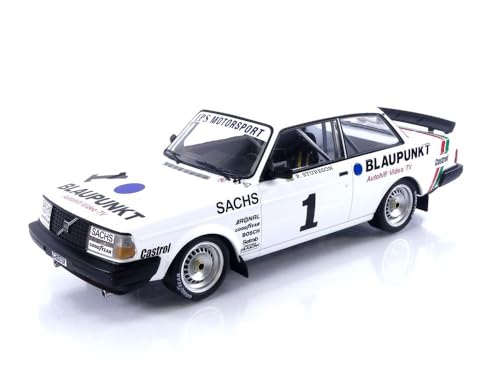 Cochesdemetal Volvo 240 Turbo Nr. 1 per Stureson Zolder DTM Champion 1:18 Modellauto für Rennsport-Enthusiasten, Alter 14+ (unisex) von Ixo
