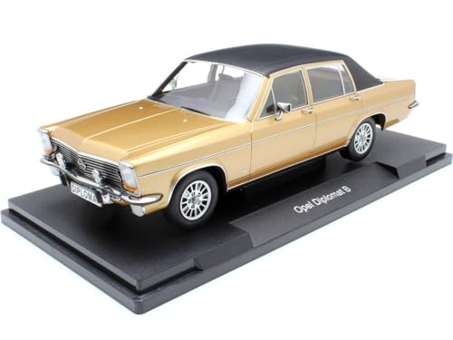 OPEL DIPLOMAT B 1972 MET.BEIGE/MATT BLACK 1:18 von Model Car Group