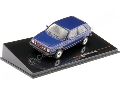 Passend für VW VW Golf 2 GTI Blau Metallic 1:43 IXO Models CLC499N.22 von Cochesdemetal