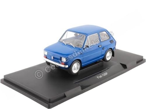 passend für Fiat 126 P (Seat 126) dunkelblau 1:18 MC Group 18324 von Cochesdemetal