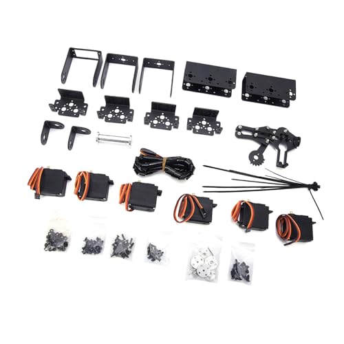 6dof Roboter Mechanischer Arm Klammer Klauen Kit Analog Lenkgetriebe Schwarz Metallarm für 6 Servomotoren Roboter Lehre 6dof Roboter Mechanischer Arm Klammer Klauen Kit Analog Lenkgetriebe Schwarz Metallarm für 6 Servomotoren Roboter Lehre von Cocoarm