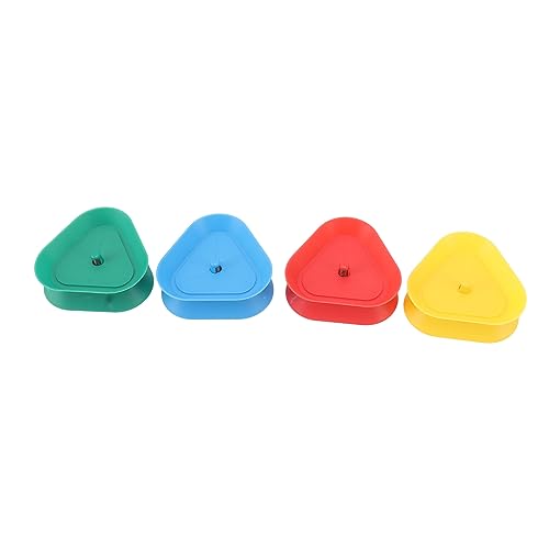 Cocoarm 4 Stück Dreieckige Spielkartenhalter Federdesign Freihändiger Poker Kartenhalter für Erwachsene Jugendliche Spiele mit ABS Material Langlebig Leicht von Cocoarm