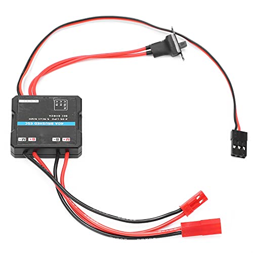 Cocoarm 40A Gebürstet ESC für EIN Elektrisches Haus/Ablehnung/Kinderwagen, Schwarze Geschwindigkeitsüberprüfungen für WPL, Mn RC -Autokarten Geeignet von Cocoarm