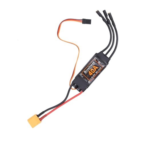 Cocoarm 40A RC Bürstenloser Motor Elektrischer Geschwindigkeitsregler, 5V/3A BEC Ausgang für RC Drohnenflugzeuge Zubehör Cocoarm 40A RC Bürstenloser Motor Elektrischer Geschwindigkeitsregler, 5V/3A BEC Ausgang für RC Drohnenflugzeuge Zubehör von Cocoarm