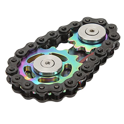 Cocoarm Abnehmbare Ketten, Ketten Fingers Pitze Spielzeug Edelstahl Gear Sensorisches Stress Relief Gyroskop mit Werkzeugen für Reise Arbeit nach Hause (Mehrfarbig) von Cocoarm
