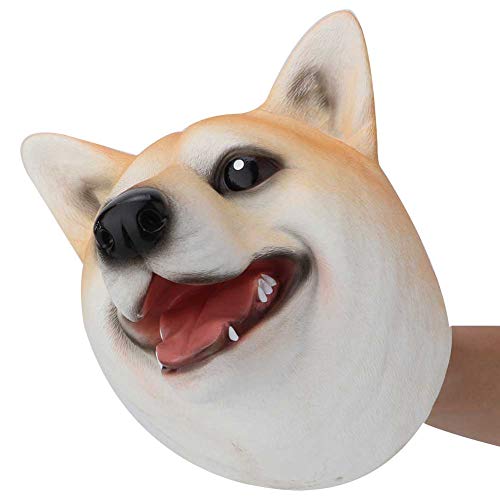 Cocoarm Animal Head Puppet, Gorilla Handpuppenspielzeug, Panda -Fingerpuppenpuppe, Shiba Inu Puppet für, Geschichtenerzählen, Realistische Tierfiguren, Perfektes (Shiba Inu Kopf) von Cocoarm