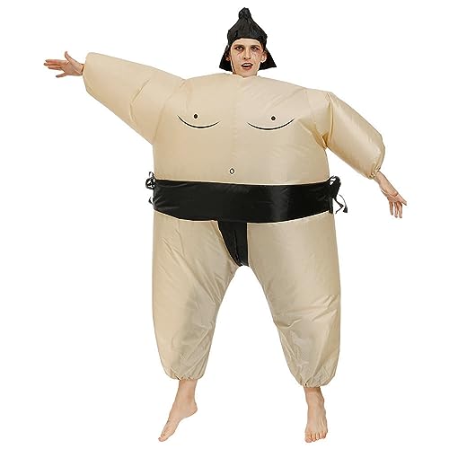 Cocoarm Aufblasbare Wrestleranzüge, Wasserdichtes Leicht Wiederverwendbares Lustiges Blow -up -Wrestler -Kostüm für die Leistung (Kinder (für 120–140 cm)) von Cocoarm