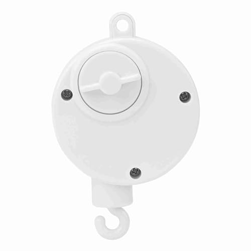 Cocoarm Baby Crib Music Box Infant Bed Musical Toy Nursery Melody Box Hanging Bell for Crib Spring-Driven No Battery Easy Install with Hook for Plush Dolls White ABS Zinc Alloy 0-36 von Cocoarm